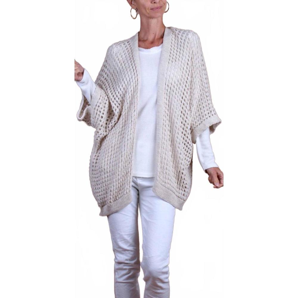 NEW GIGI MODA romola knit cardigan in beige